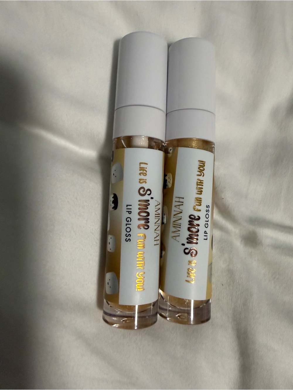 Aminnah “Life is S'more” Lip Gloss Sheer Shimmer Set of Two!!